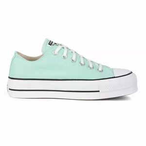 mint green converse platform